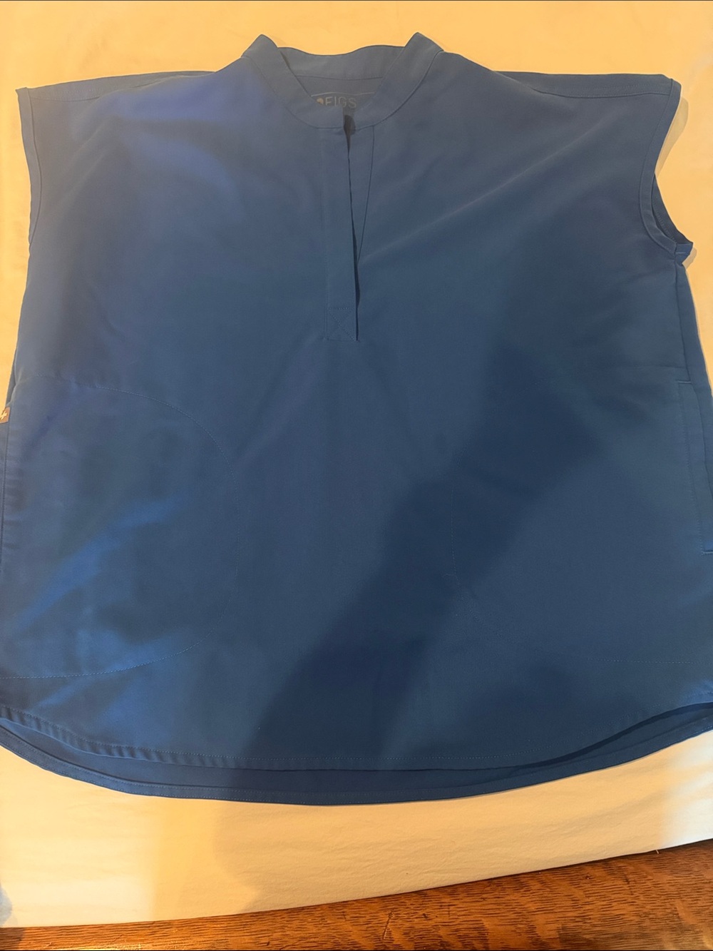 Figs Royal Blue Rafaela Scrub Top- Small